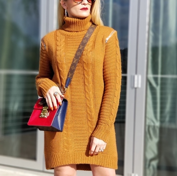 MODA ME COUTURE Dresses & Skirts - PUMPKIN SPICE & EVERYTHING nice Cable Knit Sweater